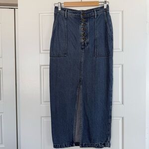 YFB Denim Maxi Skirt